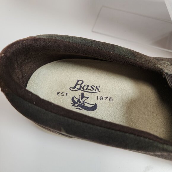 New G.H. Bass & Co. Pilot SP17 Suede Leather Camo Slip-On Shoes Mens 8.5M - Picture 3 of 16